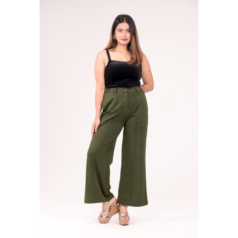 High Rise Parallel Trousers