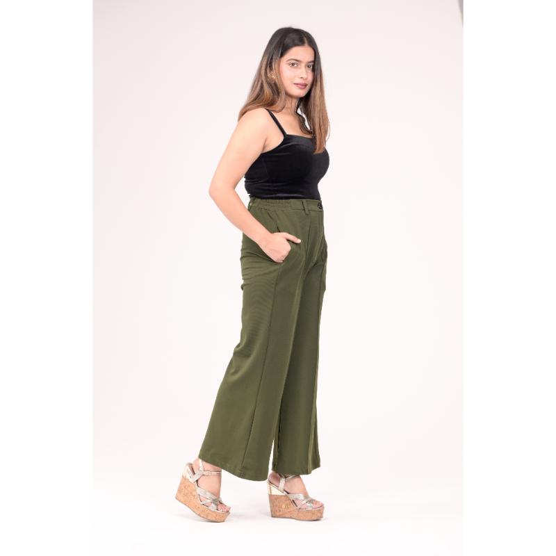 High Rise Parallel Trousers
