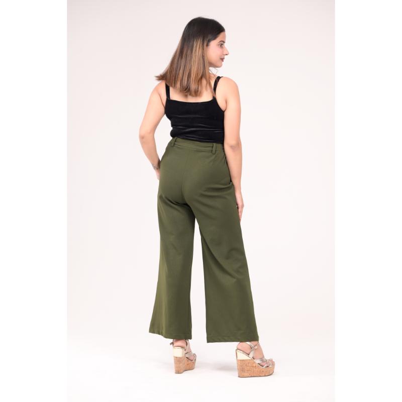High Rise Parallel Trousers