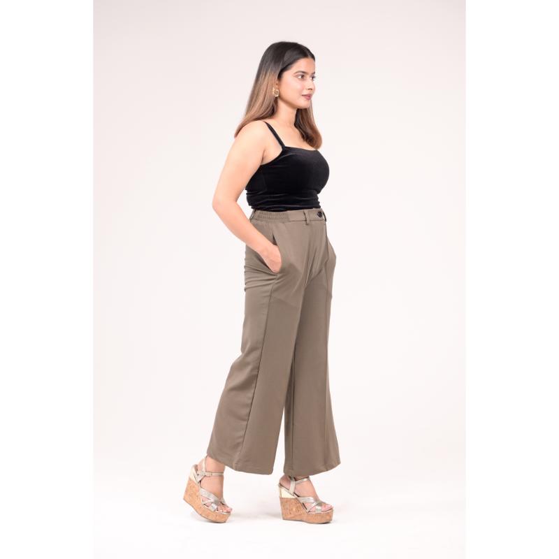 High Rise Parallel Trousers
